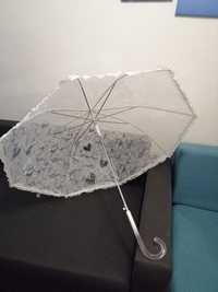Парасолька прозора з принтом мереживо зонт кружево сввдьба фото