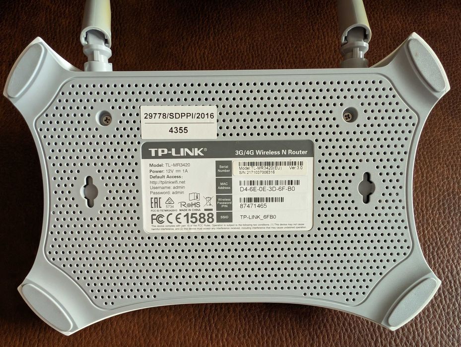 Router TP-LINK TP-MR3420