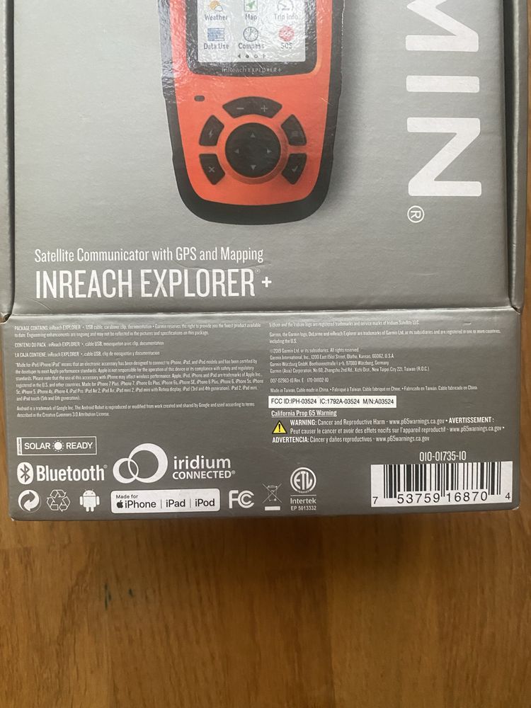 GPS-навігатор багатоцільовий Garmin InReach Explorer+
