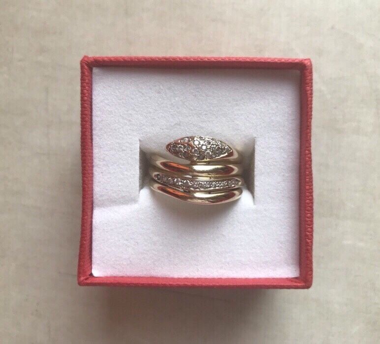 Duży gruby złoty pierścionek obraczka złoto 585 Apart linka obrączki