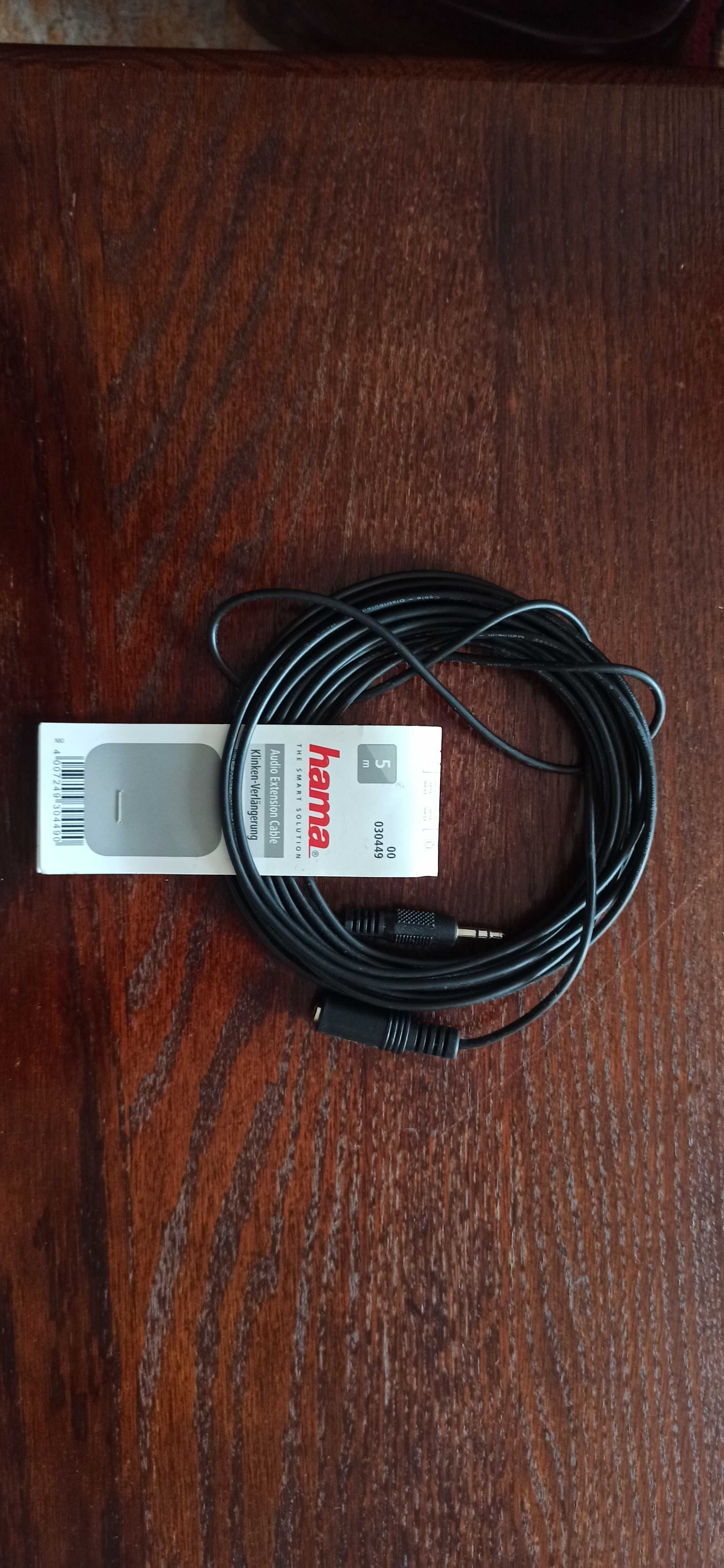 Kabel przedłużacz Jack 5m