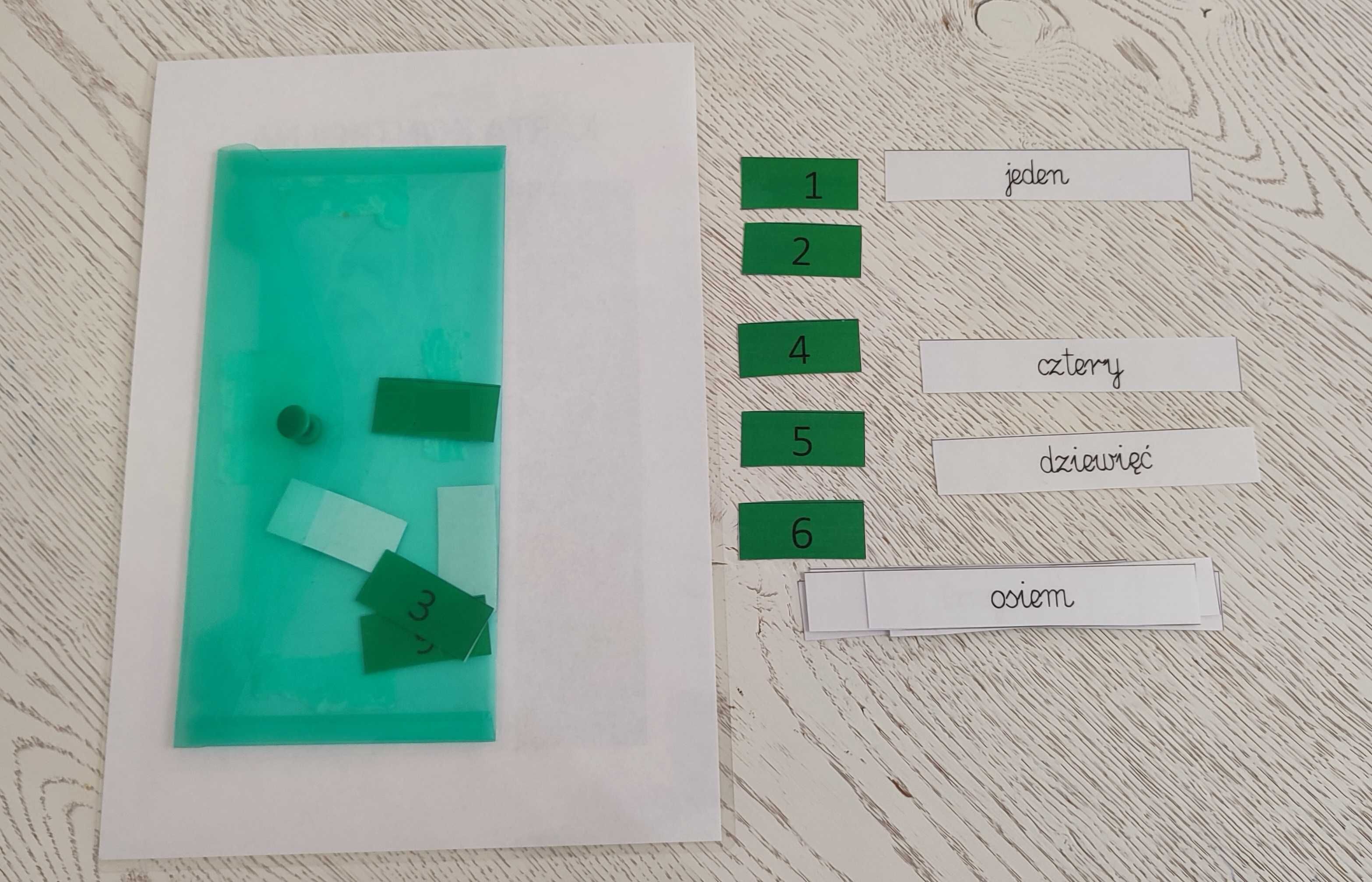 Pomoce Montessori, edukacja domowa, Słowny zapis liczb pdf