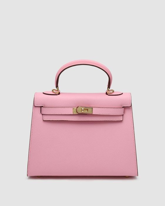 Сумка жіноча Hermes Epsom Kelly 25 Pink /Gold