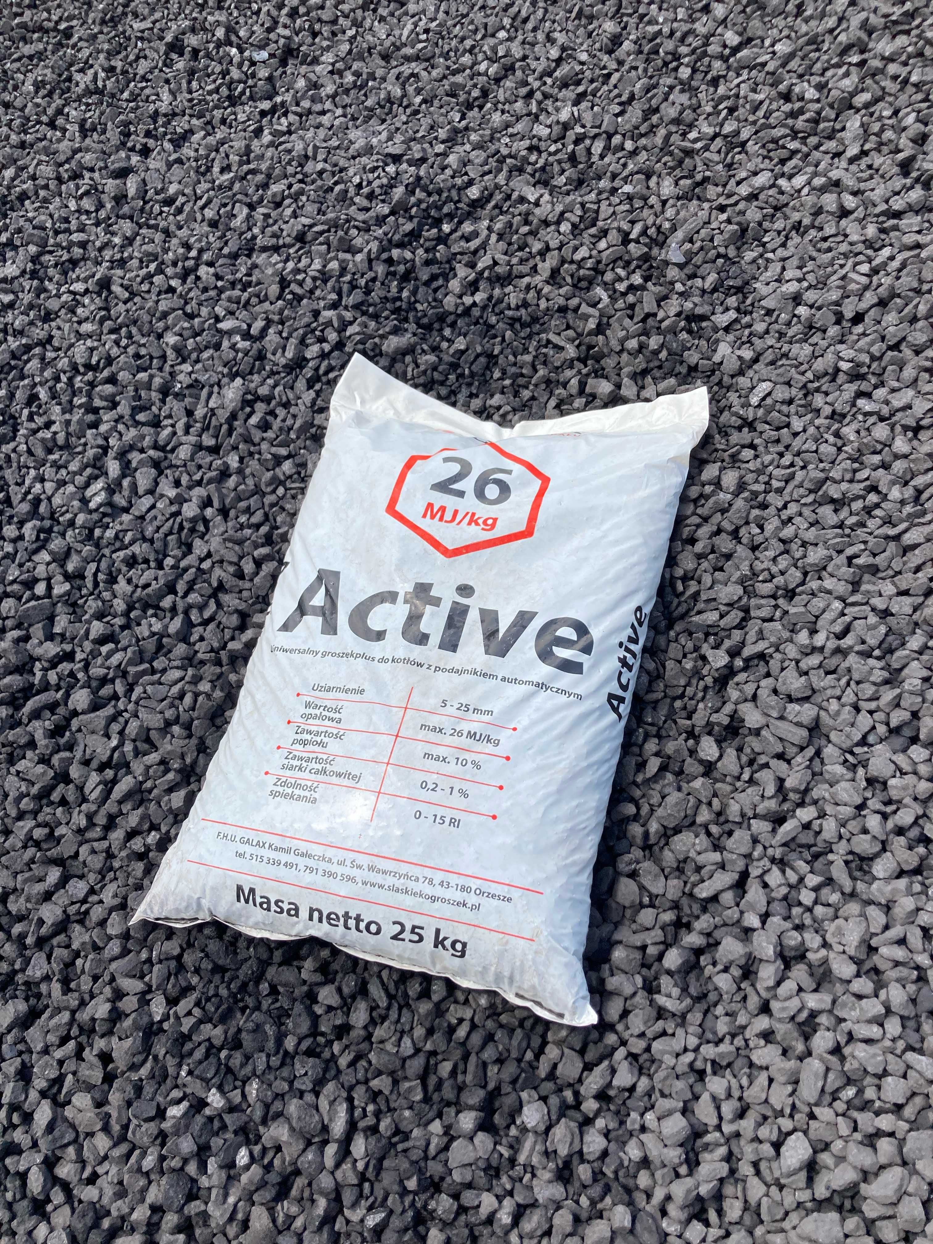 Ekogroszek Active 26Mj/kg, w ofercie Orzech, Miał, Koks, Pellet