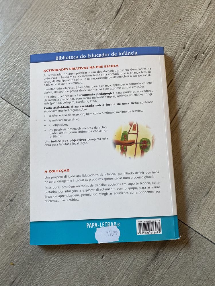 Livro - “Actividade criativas na pré-escola”