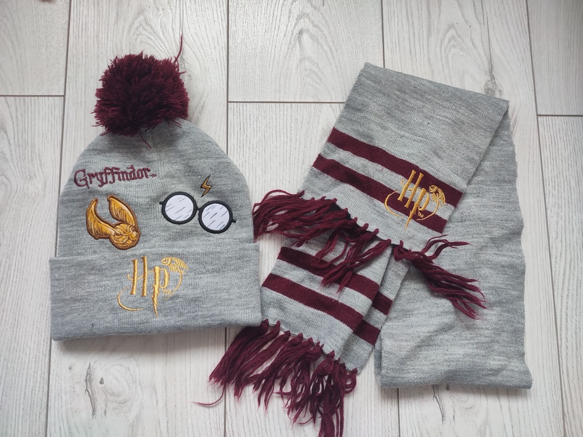 Komplet zestaw czapka szalik Harry Potter H&M 110/128