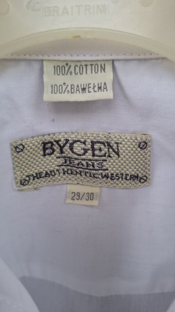 Koszula biała dla chłopca Bygen roz 122/128