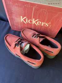 KicKerc мокасіни, слипоны Туфлі Kickers Len Boat Suede Orange