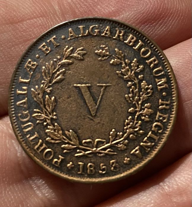 Moeda V Reis D MARIA II - 1853
