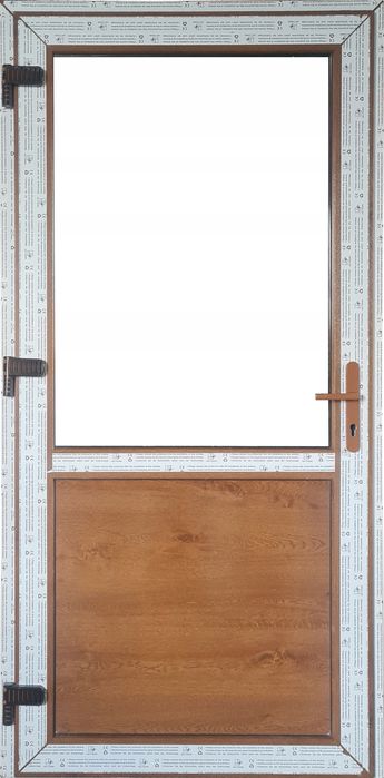 DRZWI Kacprzak 110x210 ZEWNĘTRZNE PCV Sklepowe Złoty dąb - Lider OLX