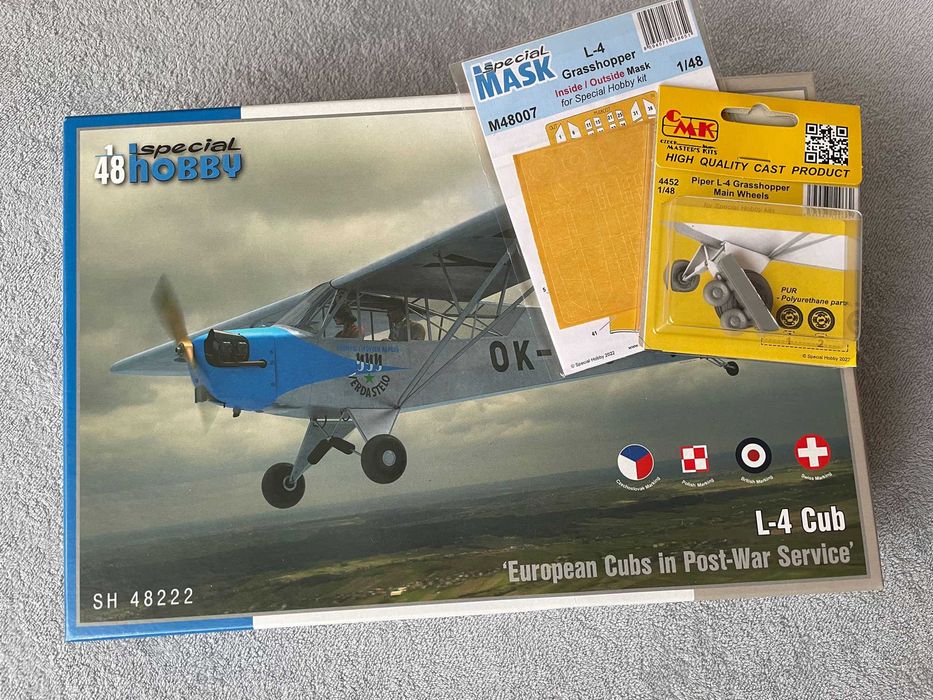 1:48 Piper Cub L-4 European SH48222 + dodatki