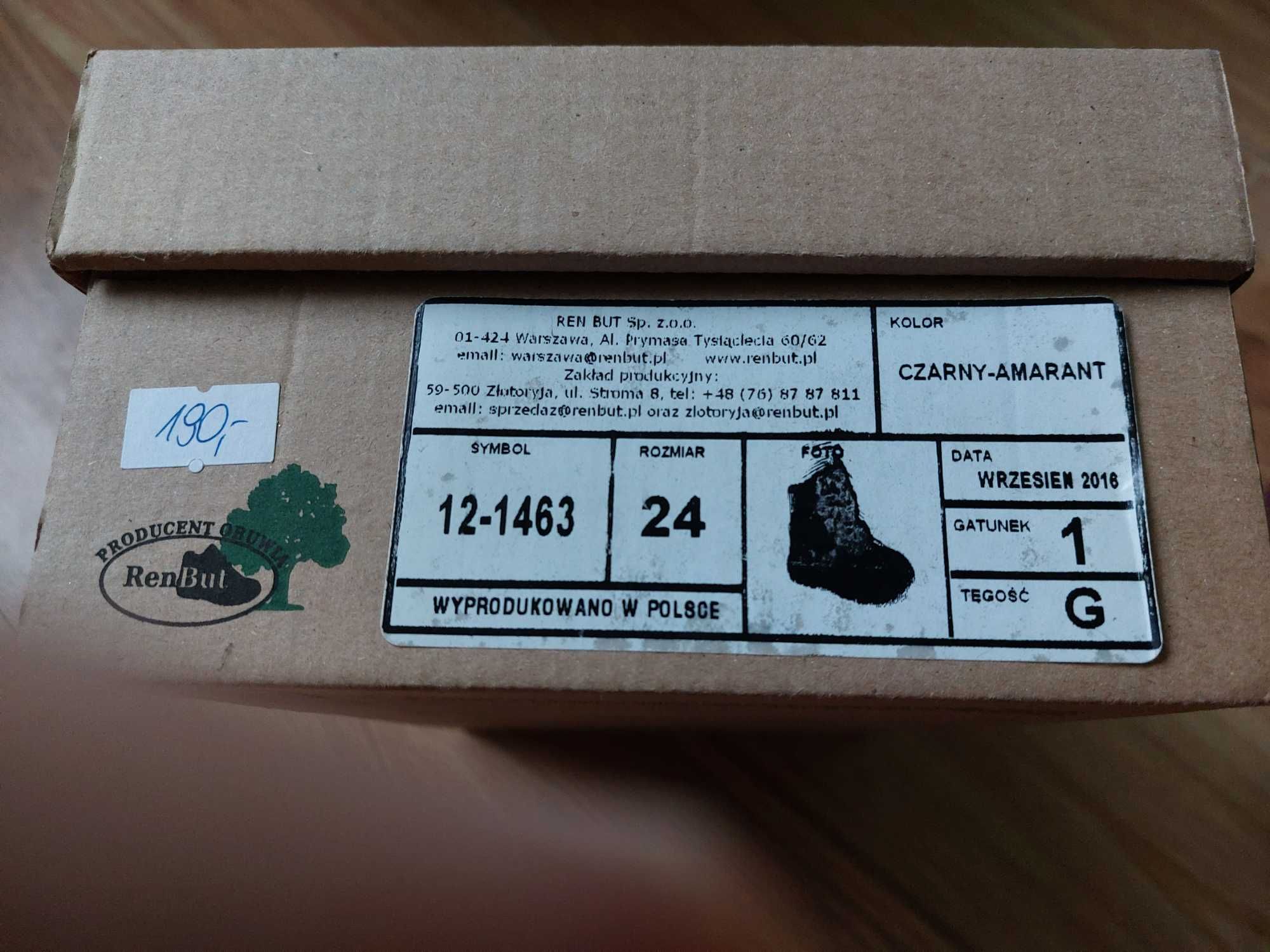 Kozaczki zimowe dziewczęce RenBut, rozmiar 24