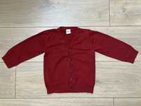 Sweter czerwony rozpinany H&M rozmiar 92