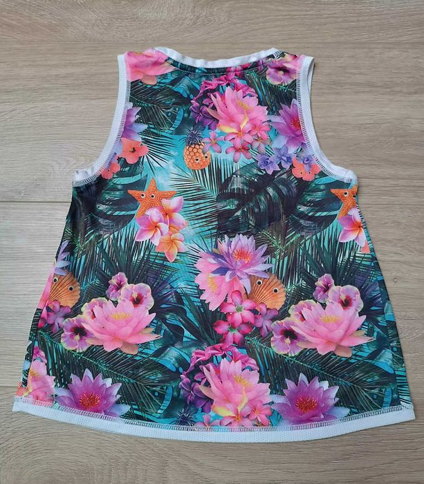 Kolorowy top funkcyjny tropikalny 'H&M' 110/116
