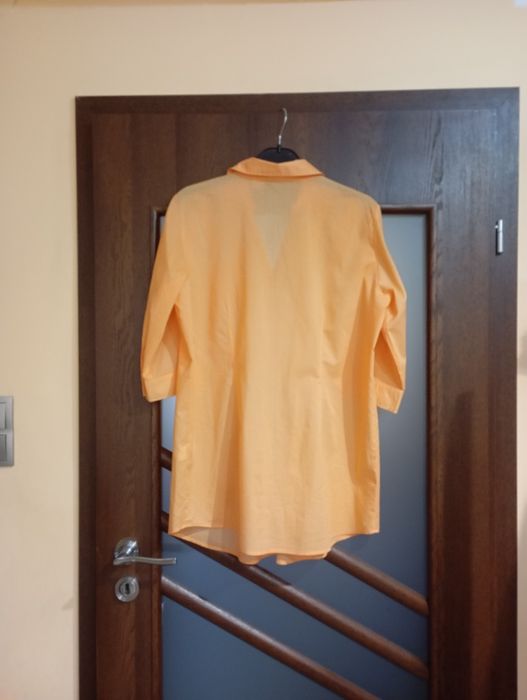 Koszula bawełniana tunika z rękawami na 3/4 Bonprix 44 XXL tunika