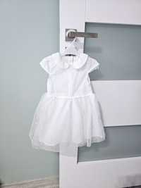 Biała sukienka 86 Pepco sukienka na chrzest 86