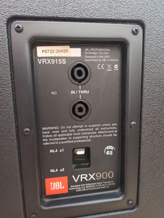 Jbl vrx900 sub 15