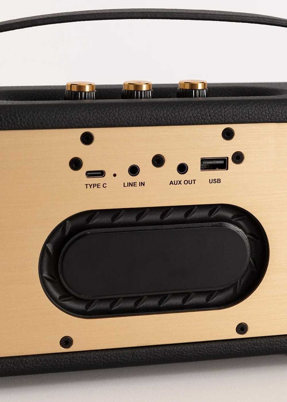 Coluna Bluetooth 40W estilo Retro