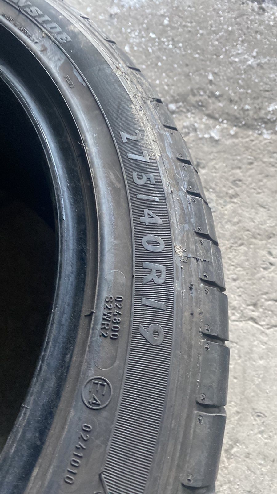 275.40.19 Dunlop 1шт літо шини резина з Европи БВ склад Харків БУ 40