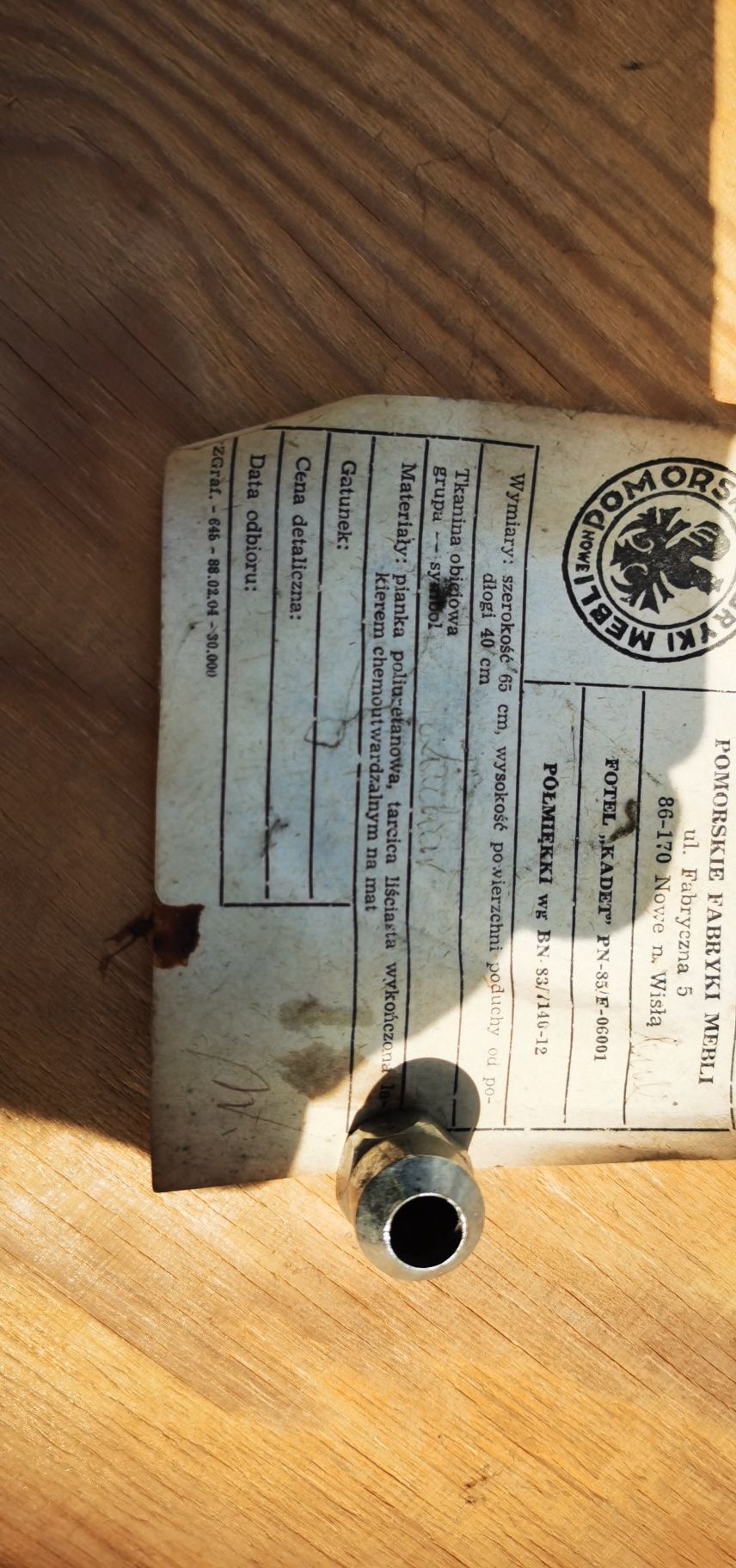 4 Fotele kadet z 1986r