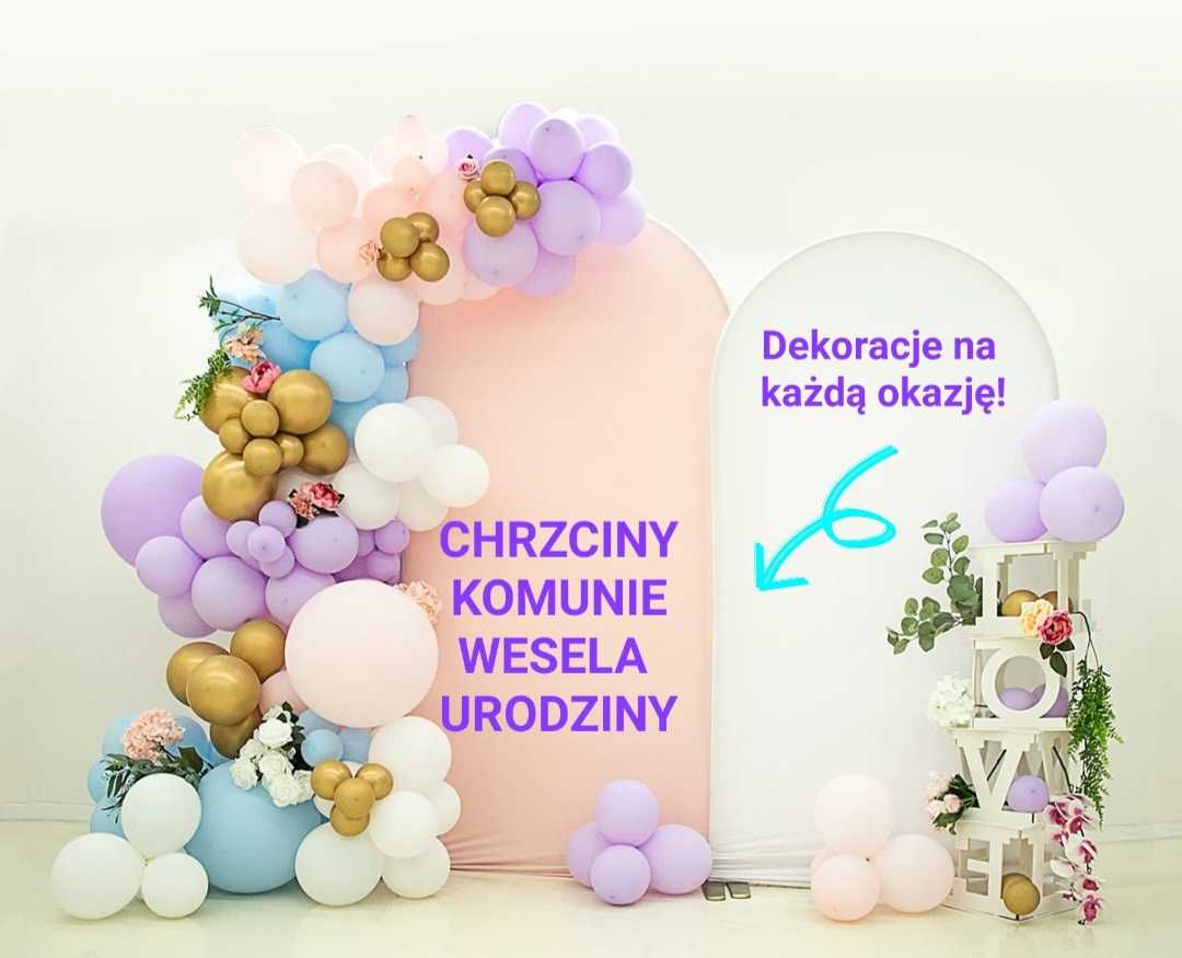 Dekoracje balonowe / ścianki dekoracyjne na każdą okazję