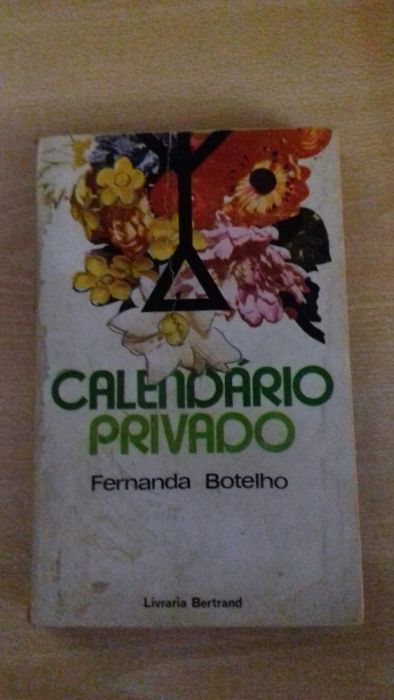 "Calendário Privado" de Fernanda Botelho, com dedicatória da autora