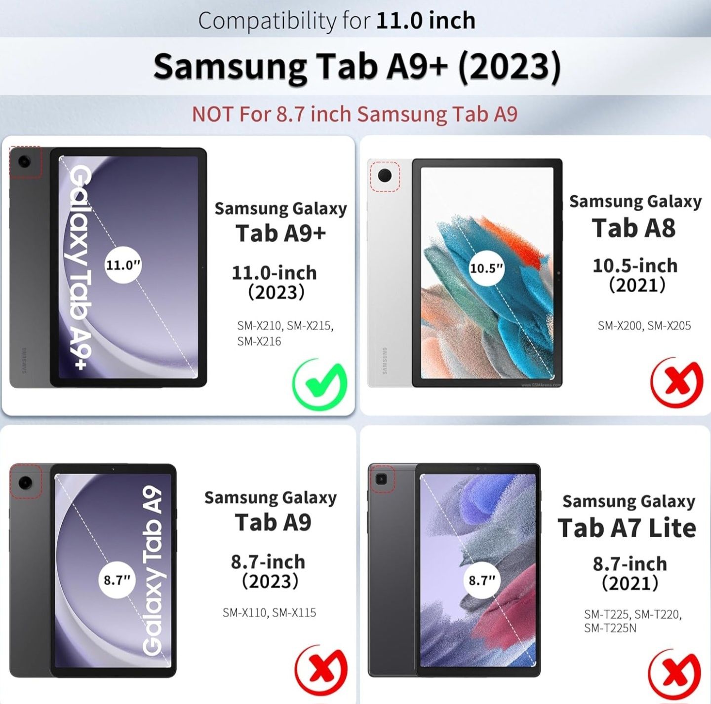 CACOE Etui Graffiti do Samsung Galaxy Tab A9+ 11” (2023)
