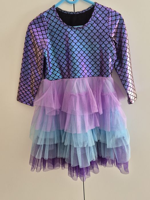 Strój przebranie sukienka syrenka r. 104