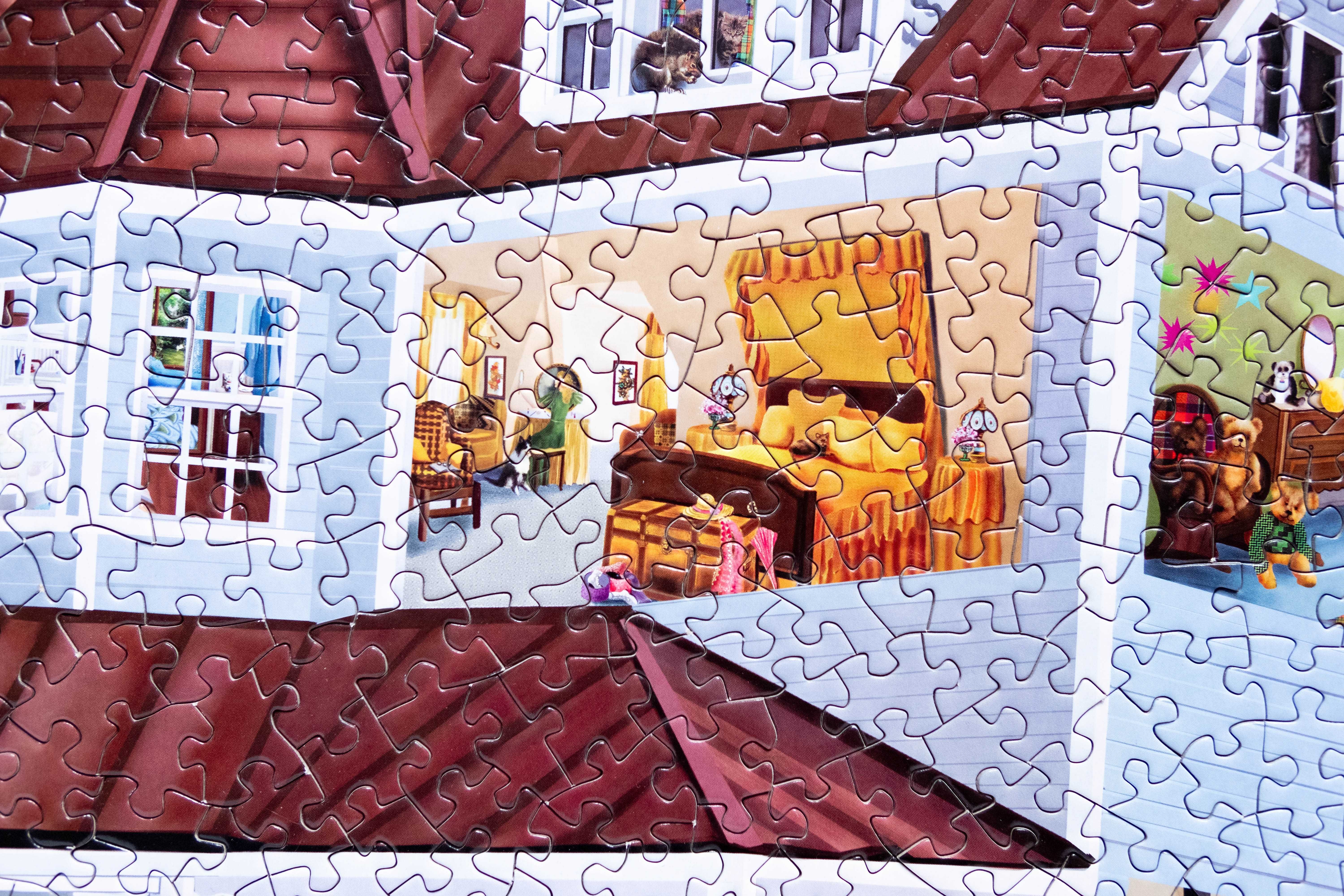 Puzzle konturowe Bits & Pieces Granny's Farm 750 el kompletne