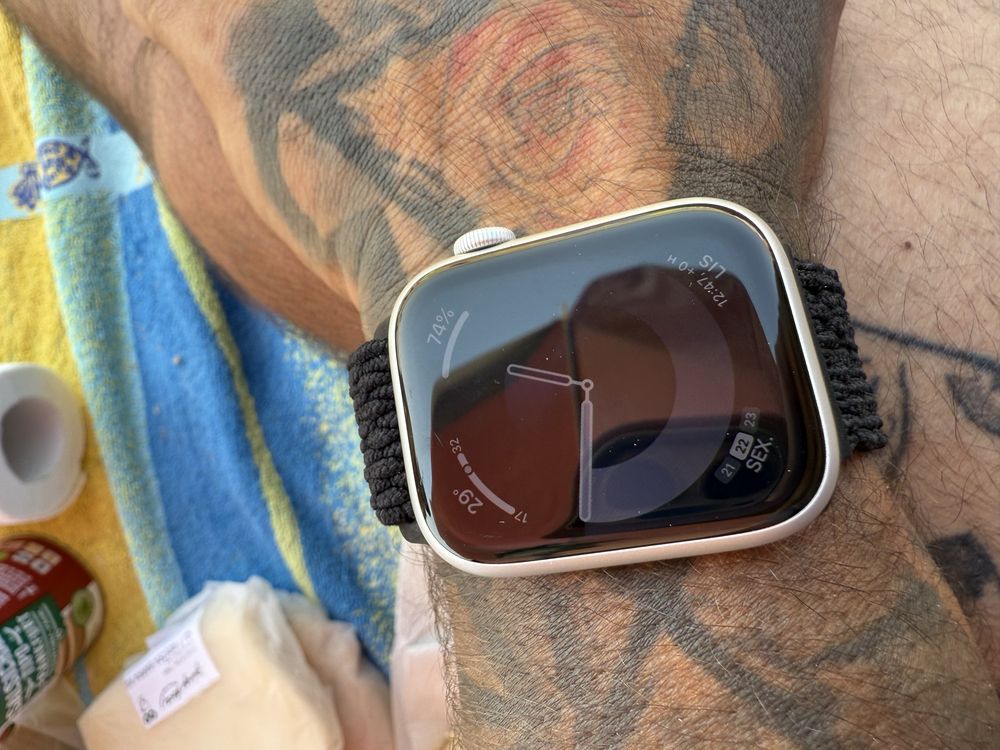 Apple watch serie 9 44mm luz das estrelas