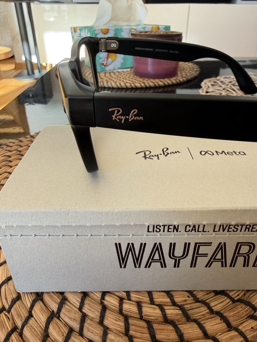 Smart okulary z AI, kamera i fotochromem, Ray-Ban Meta Wayfarer RW4008