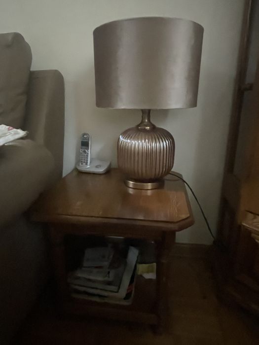 Komplet zestaw drewnianych dębowych mebli lity dąb