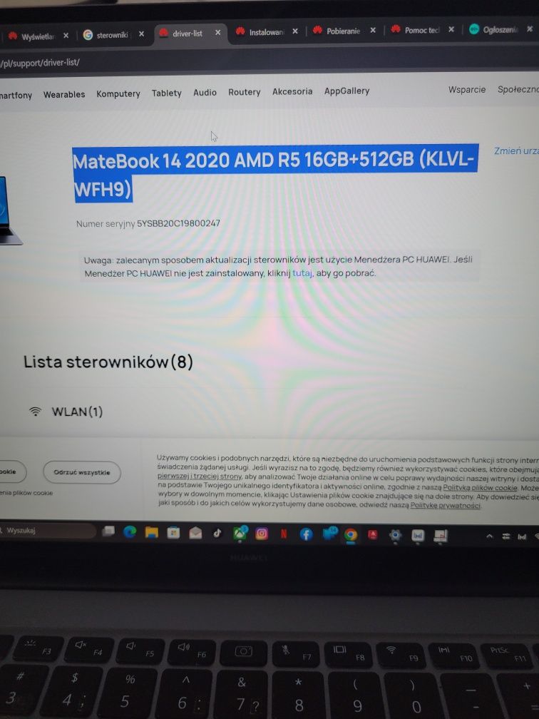 Sprzedam laptop huawei matebook 14