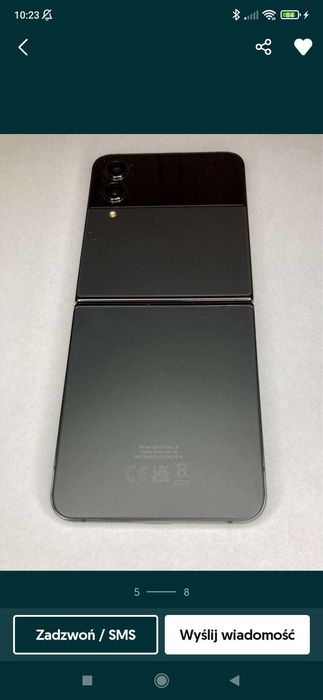SAMSUNG Galaxy Z Flip 4 8/128GB 5G Stan Idealny Grafit
