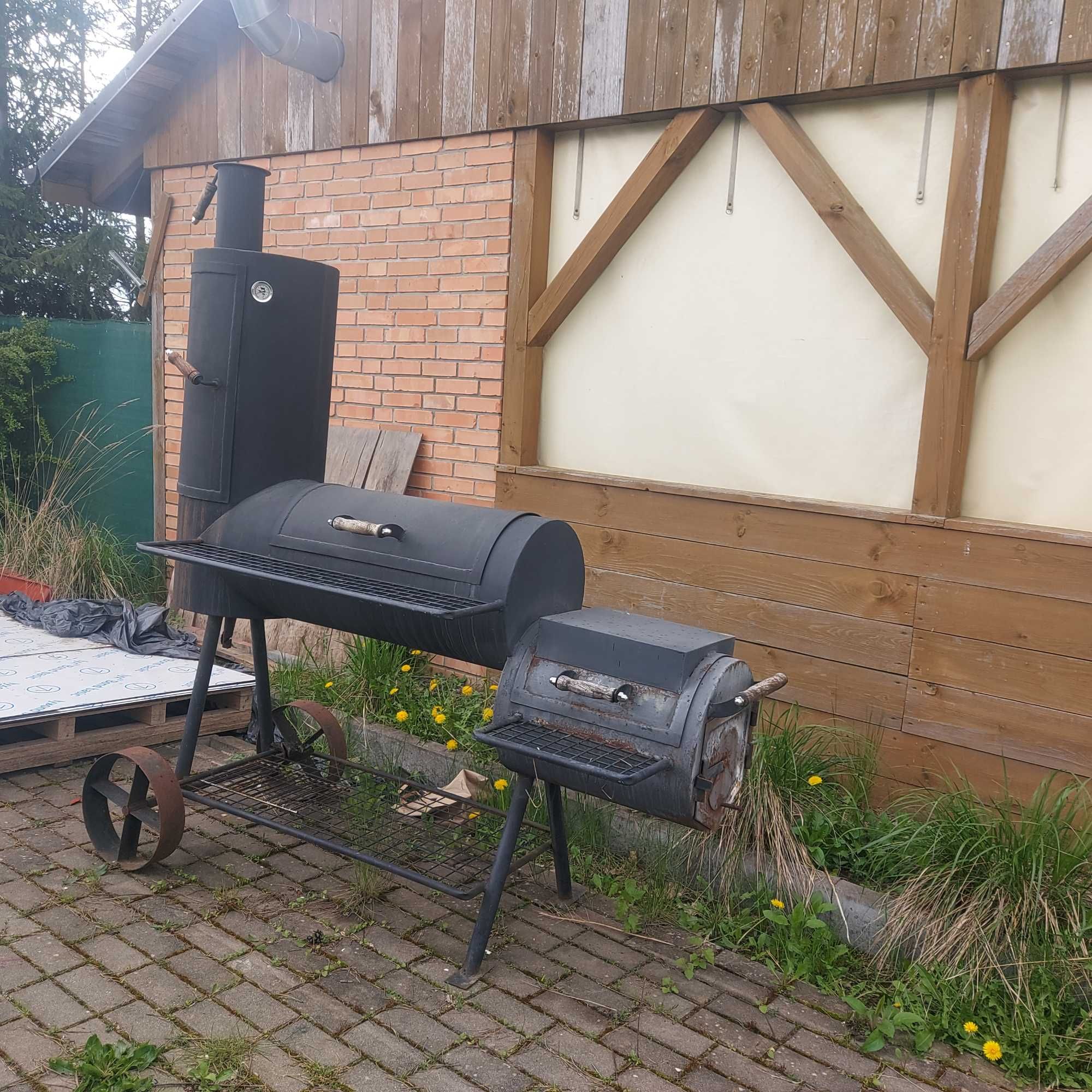 Do sprzedania stalowy Grill/Wędzarnia na drewno