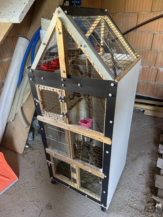 klatka dla papug papugi duza na kolkach