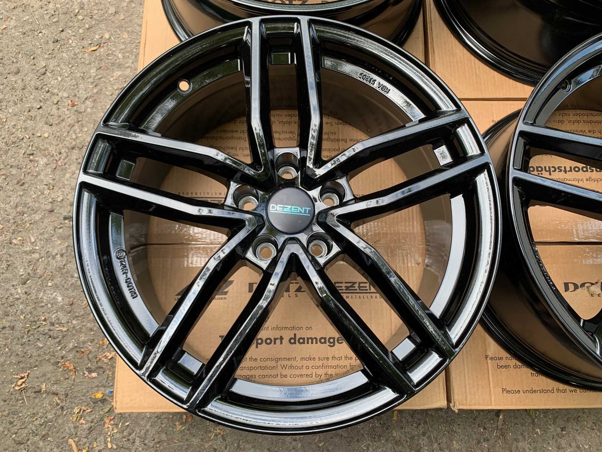 4x alufelgi DEZENT TR black 18"x8" rozstaw 5x112 ET39 AUDI A4 A5 A6 A7