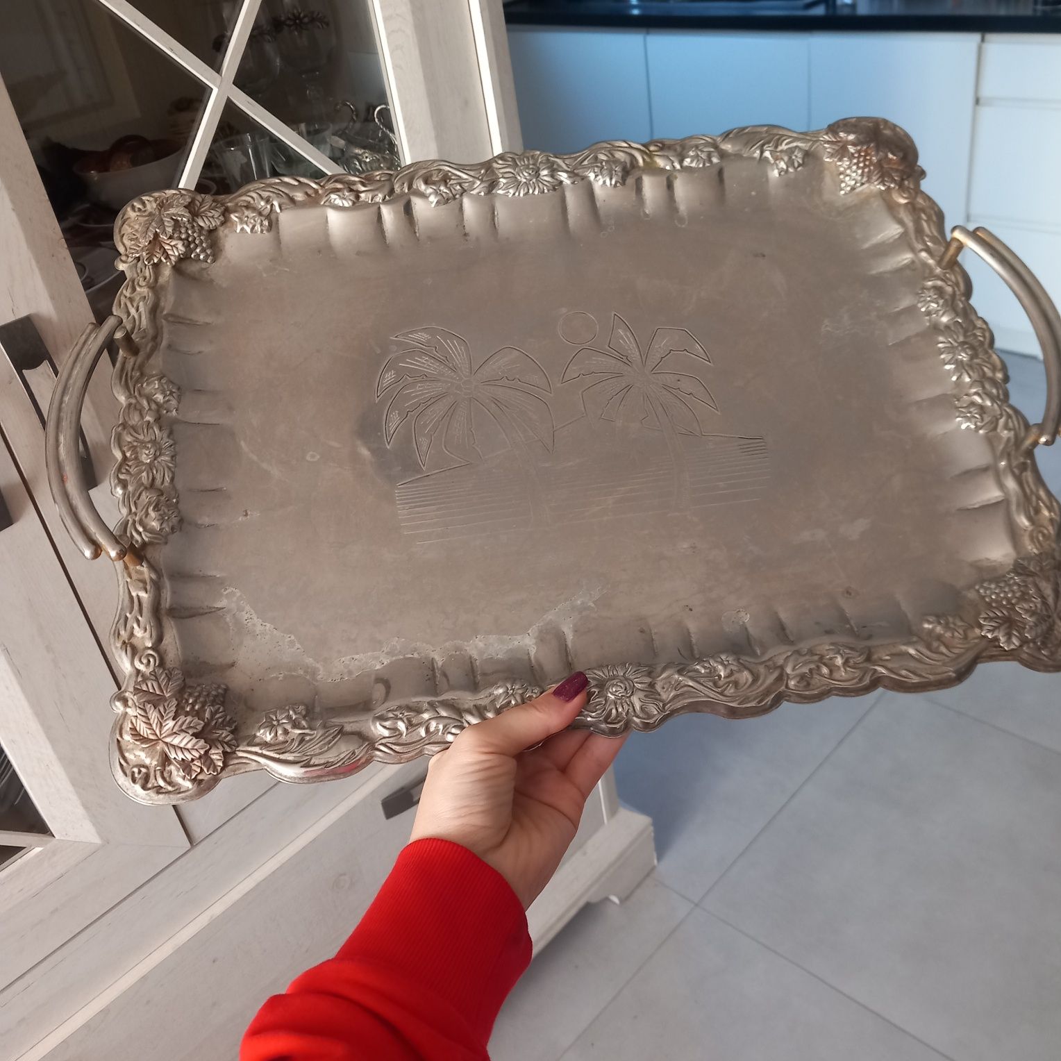Srebrna taca francuska 47 x 36