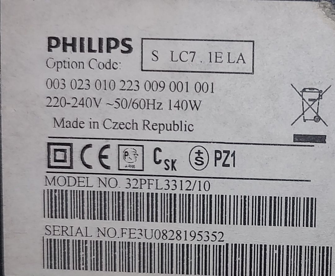 Telewizor Philips 32 – model 32PFL331210

Sprzedam telewizor Philips