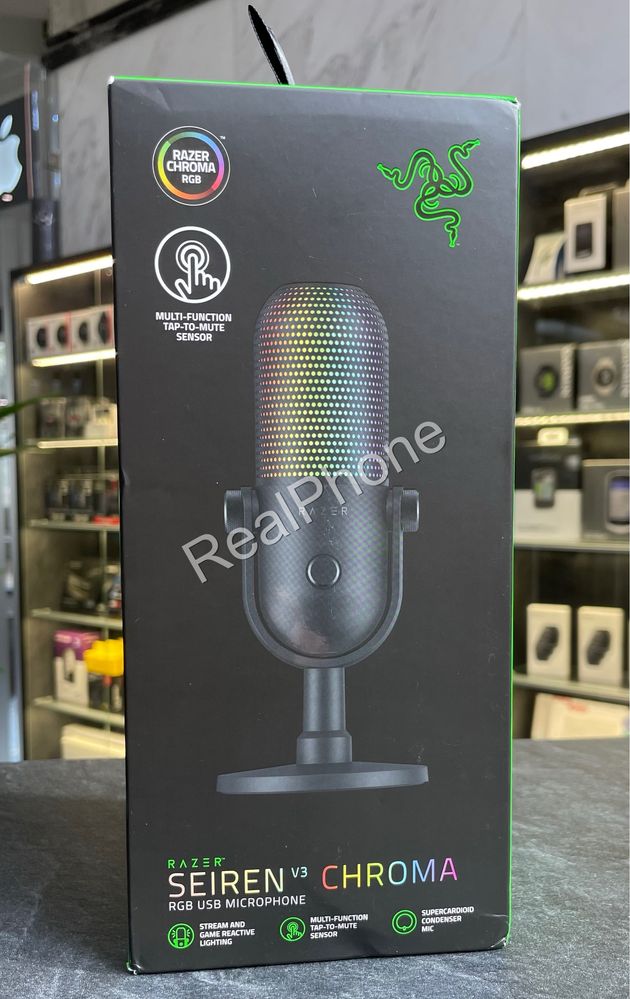 Мікрофон Razer Seiren V3 Chroma Black