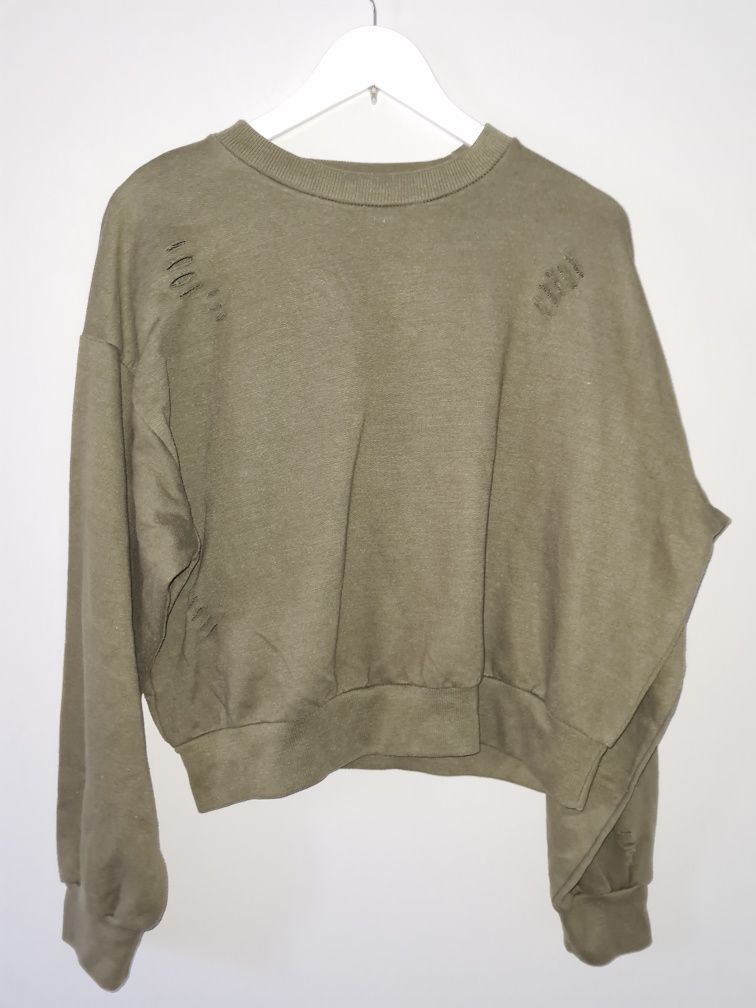 Zielona/khaki bluza oversize