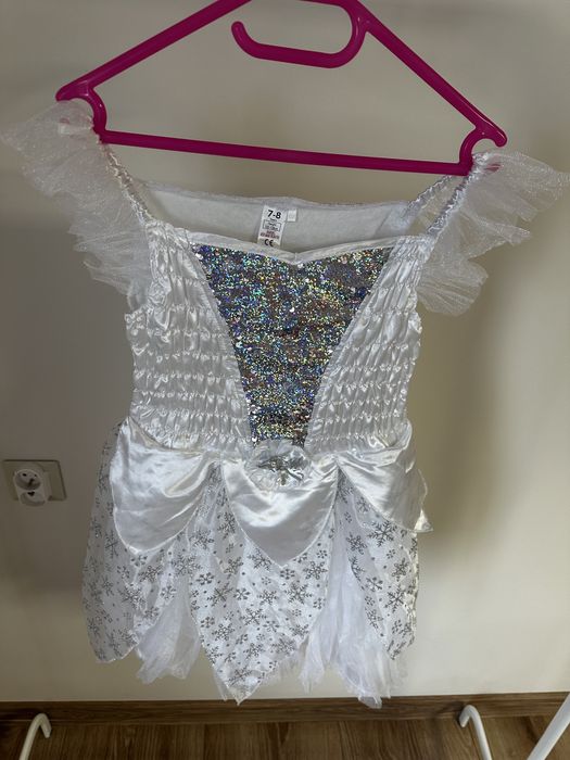 Strój przebranie anioł jasełka śnieżynka George 122-128 cm