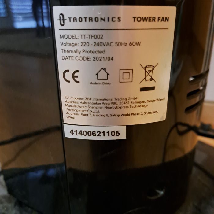 Título: Ventoinha Torre TAOTRONICS TT-TF002 – Silen