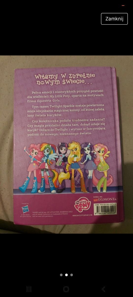 Książka dla dzieci My Little Pony po tamtej stronie lustra