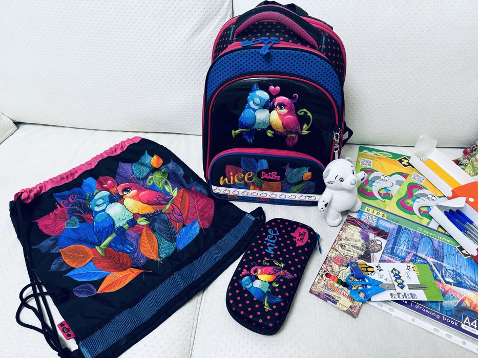 Продам ортопедичний шкільний портфель рюкзак DeLune Italy оригінал 3в1