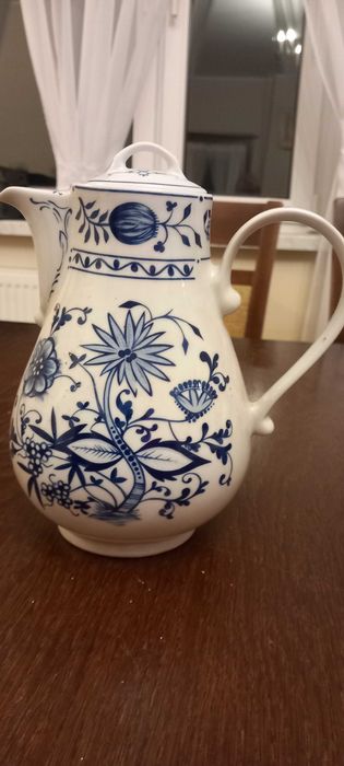 Kobaltowy dzbanek wzór cebulowy porcelanowy duży dzbanek