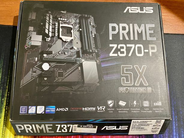 Asus Prime z370p + процессор Intel G5420T LGA 1151v2 + 8GB DDR4