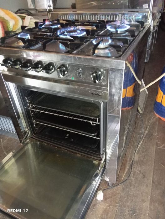 Fogão semi industrial forno a gás com grill a gás de garrafa propano o