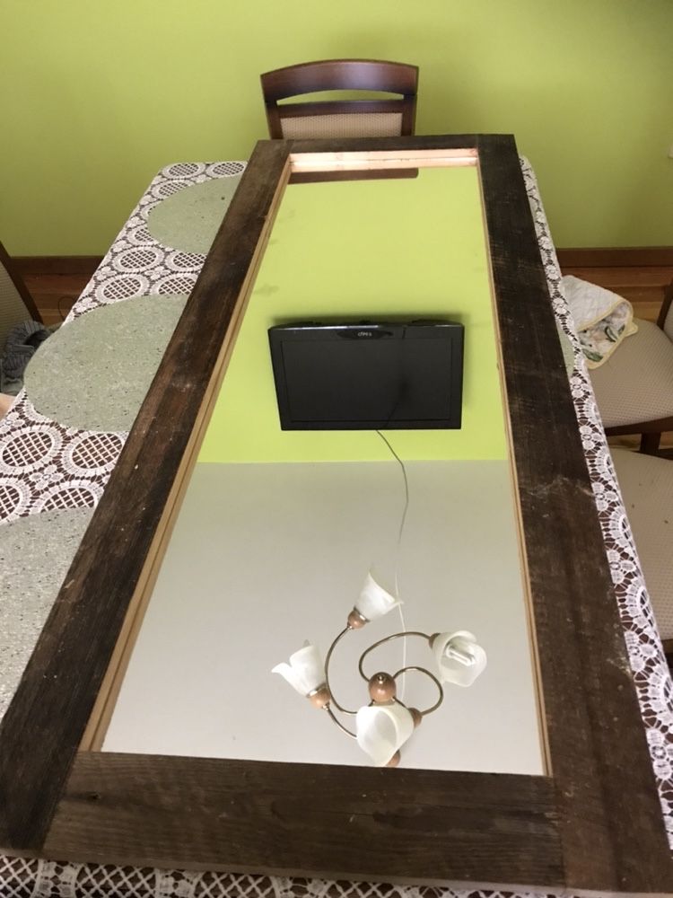 Lustra w Ramach szczotkowanych bejcowanych lakierowanych Same ramy