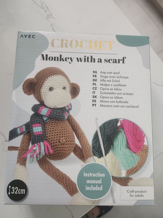 Zestaw do szydełkowania małpa